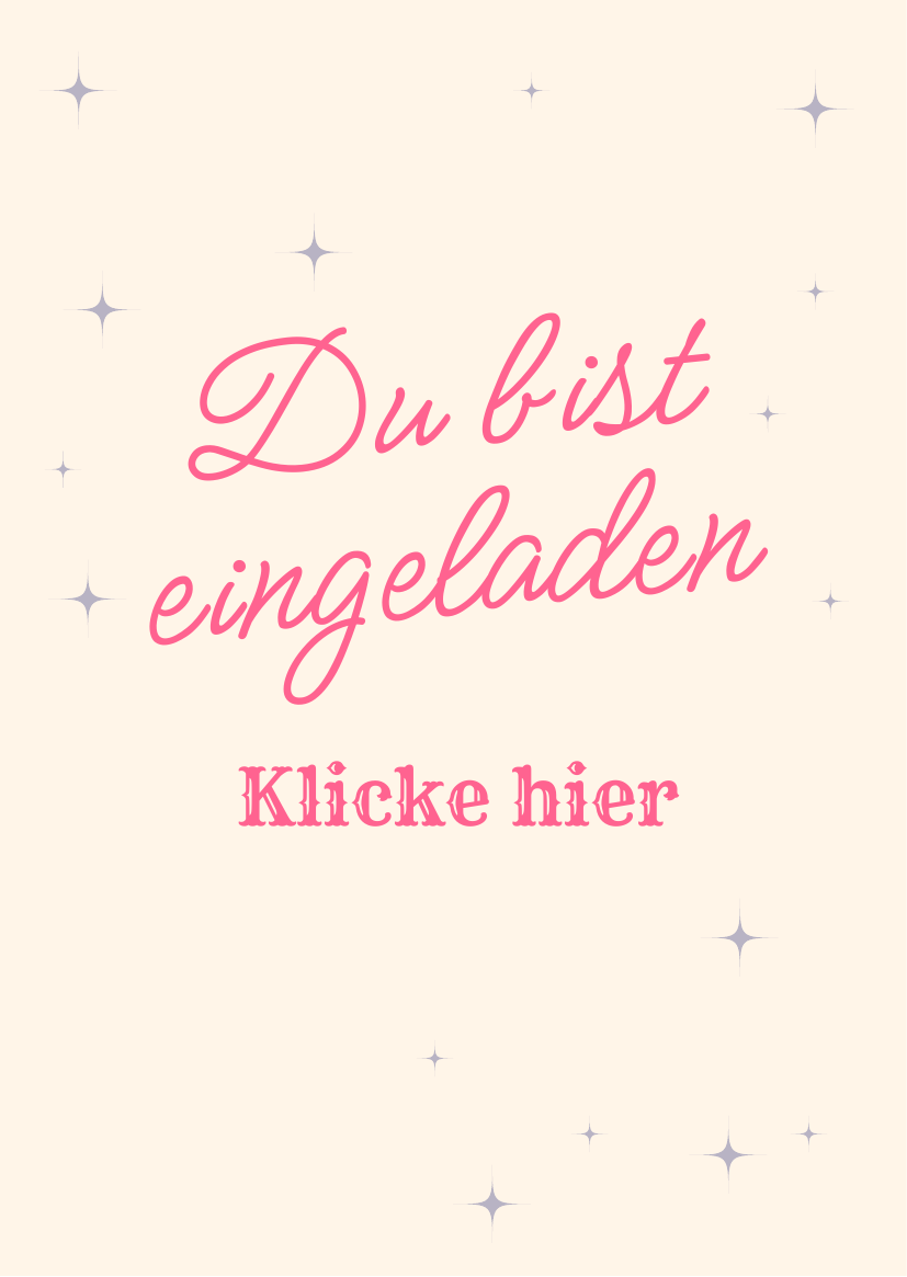 Du bist eingeladen. Klicke hier.